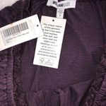 William Rast  Purple Off Shoulder Blouse Boho Shirt Photo 5