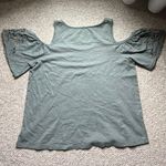 American Eagle Short Sleeve Cold Shoulder Shirt Photo 2