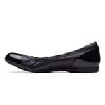 Clarks  Artisan Rena Black Leather Women's Ballerina Flat US 8 M Comfort Classic Photo 4