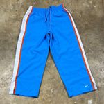 Nike Vintage Cropped Blue Pants with Orange and White Stripes
Size: small Photo 0
