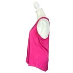 Trina Turk Silk Stretch Pink Racerback Scallop Trim Tank Top 298601 Size Medium Photo 2
