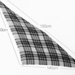 Boutique Burgundy Red Gray White Plaid Blanket Scarf Fringe Photo 1