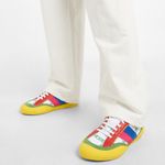 JW Anderson LaceUp Bubble Sneaker, Suede Yellow Photo 1