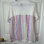 Torrid Cotton Modal Slub + Clip Dot Print Fabric Mixed Dolman Tee Size 2X Photo 1