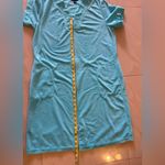 Miss Elaine Relax full Zip Front Waffle Knit Robe pocket size M Blue Size M Photo 6