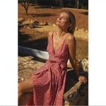 Anthropologie NWT  Hutch Polka Dot Flutter High Low V-Neck Wrap dress Photo 4