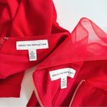 Dress the Population NEW Women’s Elliana Two-Piece Faux Halter Set Rouge Photo 7