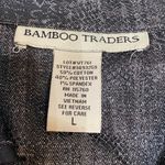 Bamboo traders black jeans jacket animal design L Photo 3