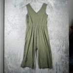 Old Navy Jumpsuit Olive Green Drawstring Waist Sleeveless Neutral Casual Size S Photo 2