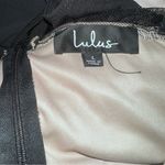 Lulu’s polka dot smocked mesh ruffled black Y2K bodysuit size L‎ Size L Photo 2