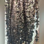 English Factory NWT Rose Gold Bronze Sequin Knee Length Straight Pencil Skirt L Photo 7