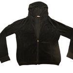 Juicy Couture Vintage  black velour track jacket  women large Photo 0