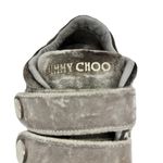 Jimmy Choo Ny Velvet Sneakers In Moonstone Grey Size 6.5 Photo 9
