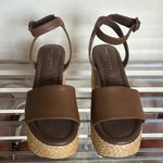 Marc Fisher NEW Brown Platform Espadrille Sandals Photo 2
