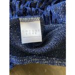 Generation Love  Womens Medium Navy Open Knit Tank Mettalic Thread Photo 6