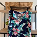 Tommy Bahama  Hibiscus Flower Hawaiian Print Island Navy Maxi Skirt, 14 Photo 8