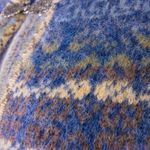 Cambridge Dry Goods vintage 100% wool fair isle cardigan sweater, M Blue Size M Photo 6