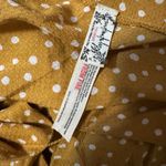 Free People Intimately  Makin' Waves Bell Sleeve Bodysuit in Yellow Polka Dot M Photo 3