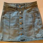 American Eagle  Hi Rise A-line Denim Skirt Photo 0