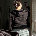 SKIMS Waffle Knit Cropped Zip Chocolate Photo 2