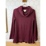 Maeve  by Anthropologie Burgundy Cowl Neck Lightweight Sweater - Size - XS Photo 5