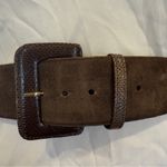 Oscar de la Renta  Brown Suede Belt Photo 1