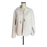 JoyLab NWT  Off-White Teddy Jacket with Hood Size L Photo 7
