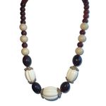 Women's Vintage Bakelite Necklace Beads 30 Inch Jewelry Bohemian Accessories Brown Photo 4