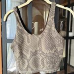 Varley  let’s go elsie sports bra champagne snake print tank top workout beige Photo 5
