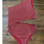 Beach Riot Free People x Cutout One-Piece Swimsuit Glitter Red Large NWT $178 Photo 7