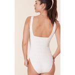 ANDIE Swim The Miami Shirred One-Piece in White M NWT Photo 4