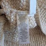 Loft Beige Textured Open Knit Sweater Long Sleeve Pullover Lightweight S Photo 5