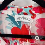 NWT Emily Wonder Women's Floral Short Sleeve Top Blouse Multi Photo 3