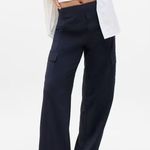 Athleta NWT  High Rise Brooklyn Heights Cargo Pant in Navy Women's 8 Petite Photo 0