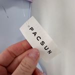 PacSun NWT Ribbed Triangle Bikini Set Purple Medium Racerback Lavender Photo 6