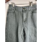 Miou Muse Womens OAKLYNN BARREL JEANS OLIVE Wide Leg Pants Medium Green Photo 1