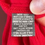 Neiman Marcus Red Oversized Boho Peasant Style Blouse, Small Photo 5