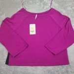 Fabletics  Isabel‎ Wide Sleeve Pullover Sweatshirt Sz Medium Wine 0929 Womens Photo 0