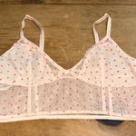 Free People  Pink Lace Bralette with Adjustable Straps Large Photo 0