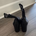 via spiga Black Leather Heeled Booties Size 6.5 Photo 5