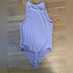 EXPRESS NWOT Body Contour High Neck Bodysuit in Dusty Mauve Purple - Size Small Photo 3