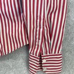 Façonnable Faconnable Women's Button Down Shirt Striped Long Sleeve Size Small Cotton Photo 4