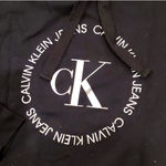 Calvin Klein  Jeans Black Cropped Hoodie Photo 2