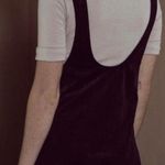 Sage The Label Birkin wine velvet jumper corduroy overall dress size S small NEW Photo 9