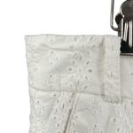 Torrid White Eyelet Shorts Flat Front Chino Style Feminine Size 14 Photo 2