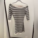 Sweet Chilling STRIPED BOATNECK KNIT MINI DRESS Photo 2