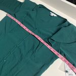 Nine West New blouse green ruffles buttons feminine small top office preppy Photo 3