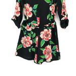 Yumi Kim  Liz Floral Silk Romper Black Pink Green M Photo 15