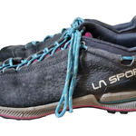 La Sportiva TX2 EVO Women 7 US Grey Leather Low Hiking Shoes Vibram Soles FLAWS Photo 0