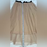 Fire Los Angeles Black Cream High-Low Midi Skirt Size M Photo 3